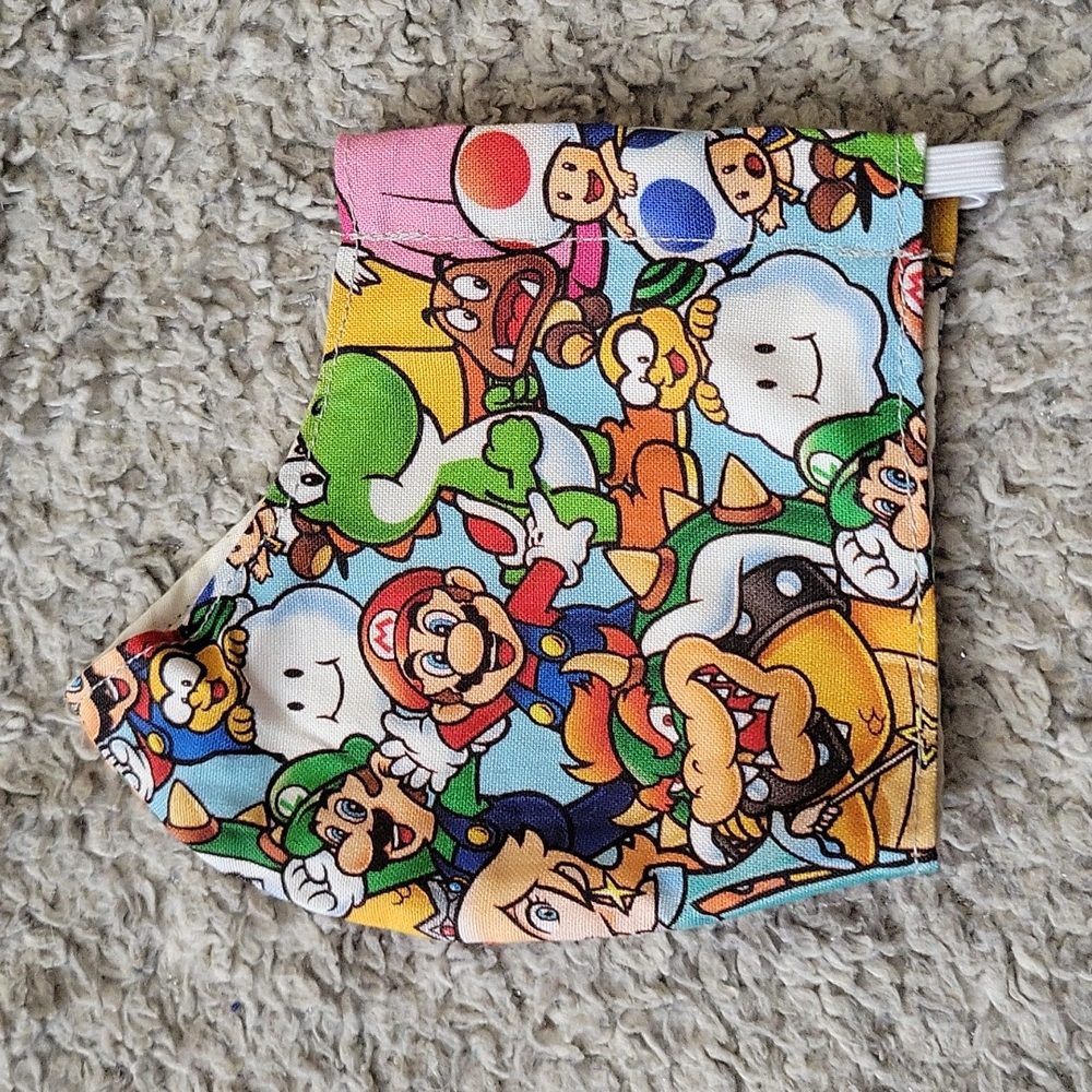 Super Mario Brothers face mask